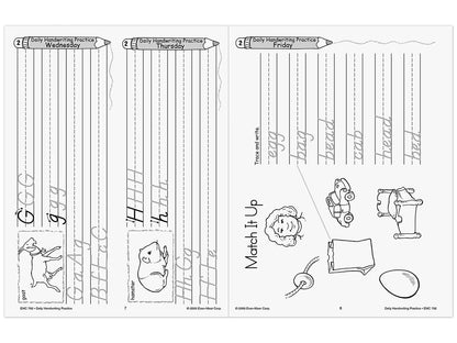 Modern Manuscript Daily Handwriting Practice Workbook - US 8044