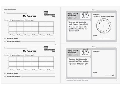 Daily Word Problems Workbook - Gr. 2 - US 8708