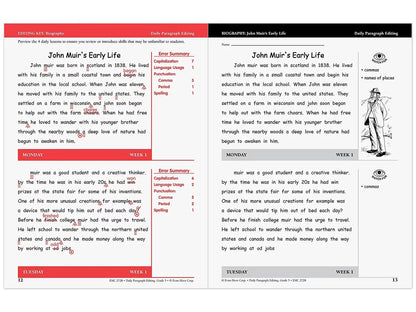 Daily Paragraph Editing Workbook - Gr. 5 - US 5893