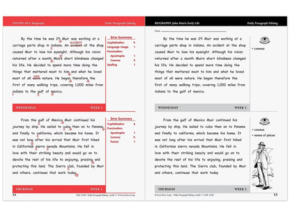 Daily Paragraph Editing Workbook - Gr. 5 - US 5893