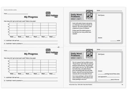 Daily Word Problems Workbook - Gr. 6 - US 9427