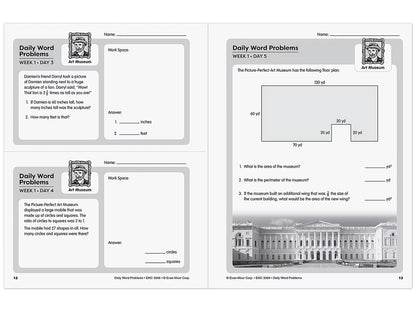 Daily Word Problems Workbook - Gr. 6 - US 9427