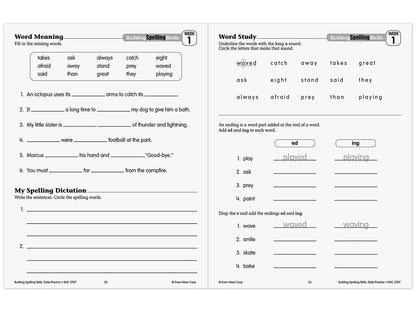 Building Spelling Skills Workbook - Gr. 3 - US 9418