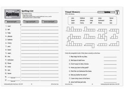 Building Spelling Skills Workbook - Gr. 3 - US 9418
