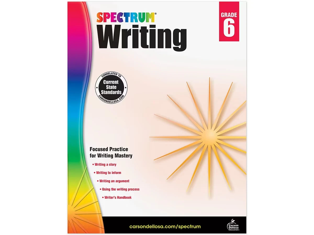 Spectrum® Writing Workbook - Gr. 6 - US 8670