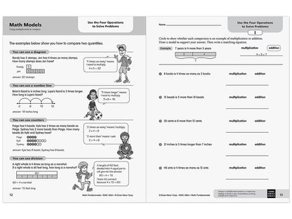 Math Fundamentals Workbook - Gr. 4 - US 8289