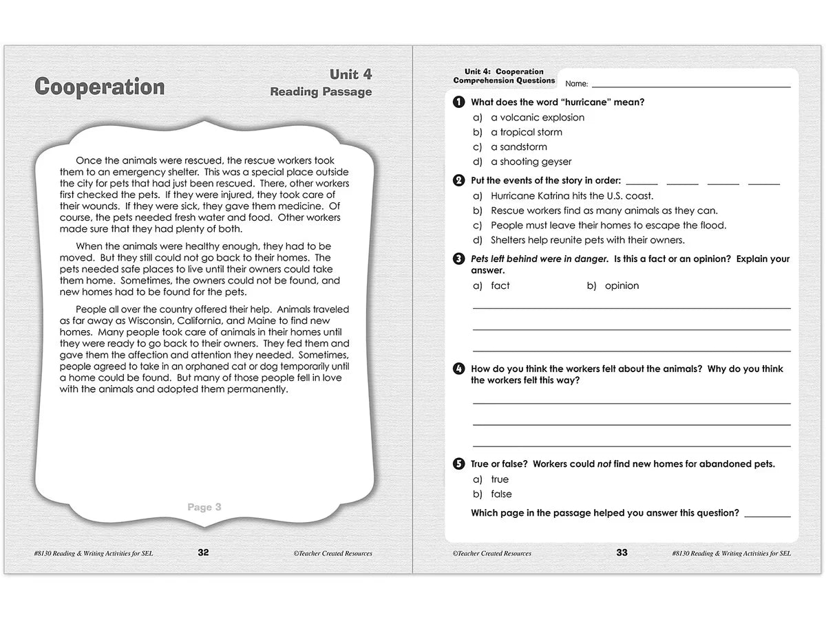 Social-Emotional Learning Workbook - Gr. 4-6 - US 8369