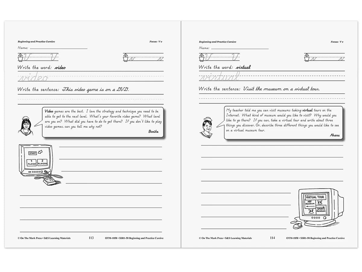 Beginning Cursive Workbook - US 3122