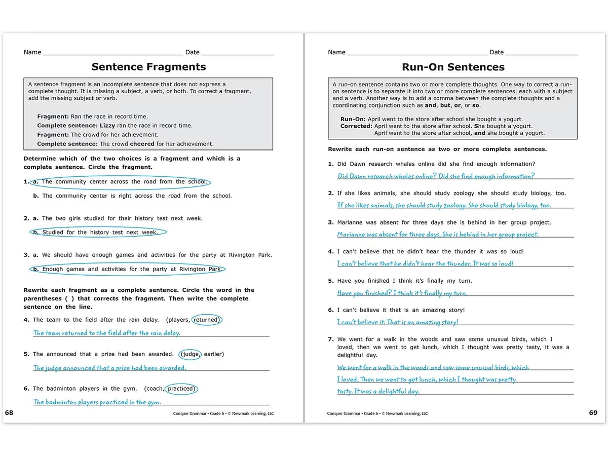 Conquer Grammar Workbook - US 9944