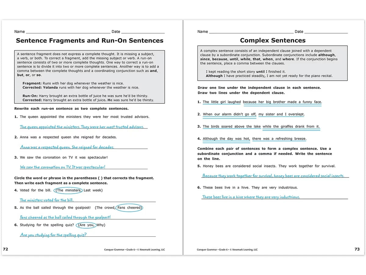 Conquer Grammar Workbook - US 9944