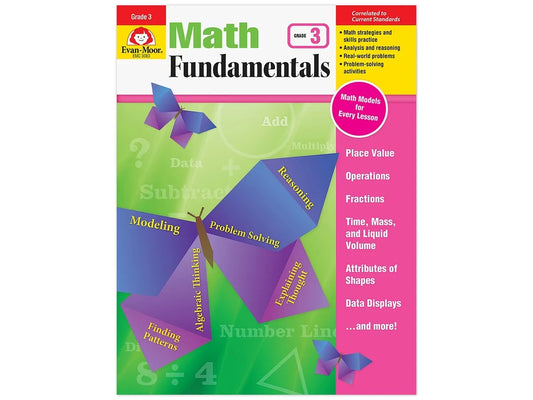 Math Fundamentals Workbook - Gr. 3 - US 3789