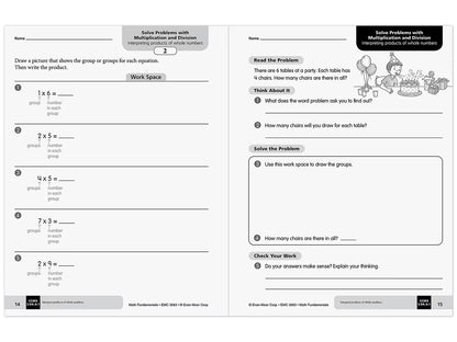 Math Fundamentals Workbook - Gr. 3 - US 3789