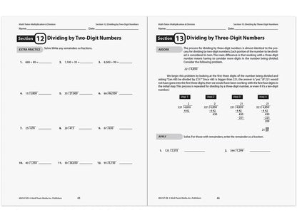 Multiplication & Division Workbook - US 3519