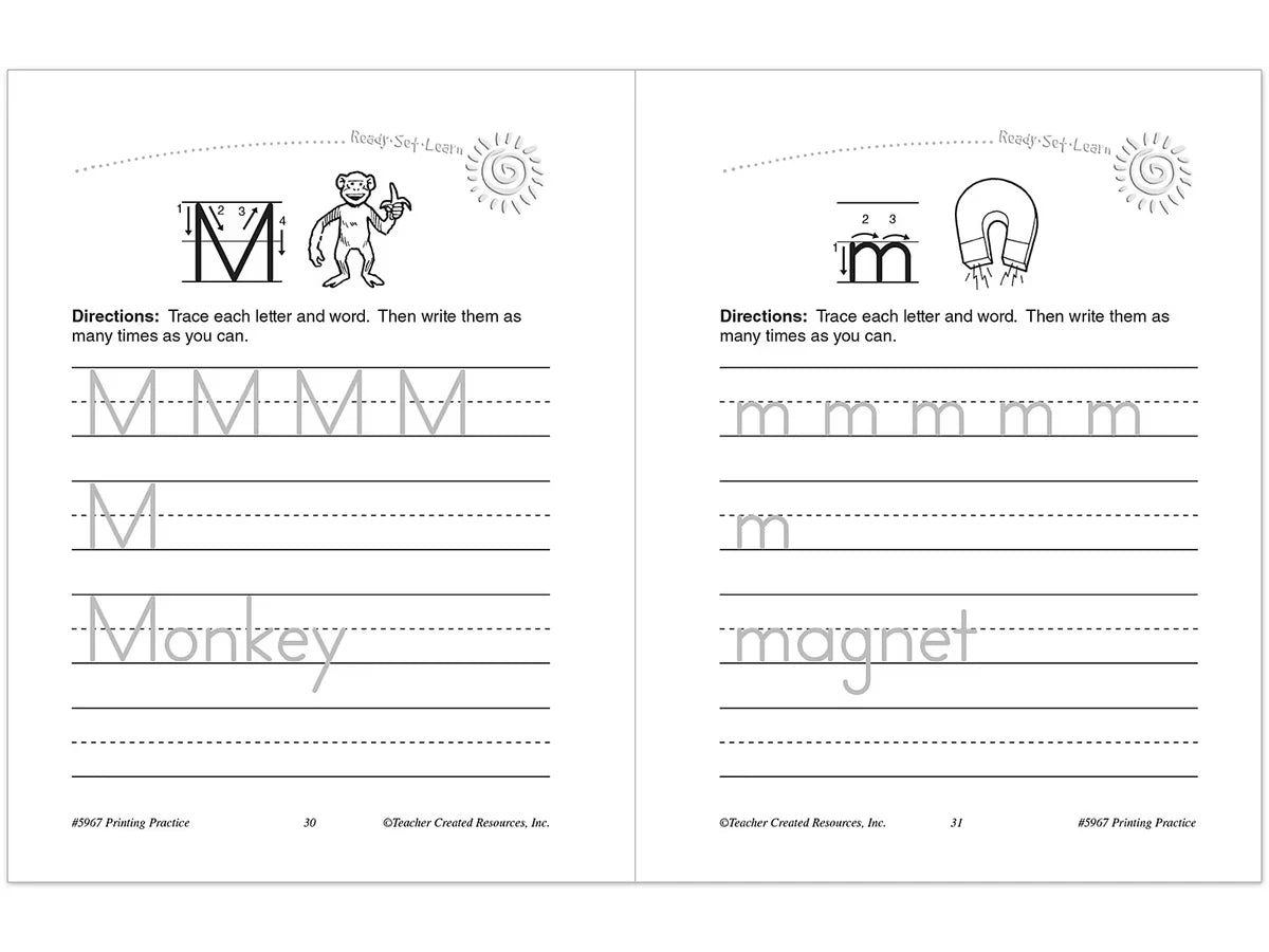 Printing Practice Workbook - US 1852