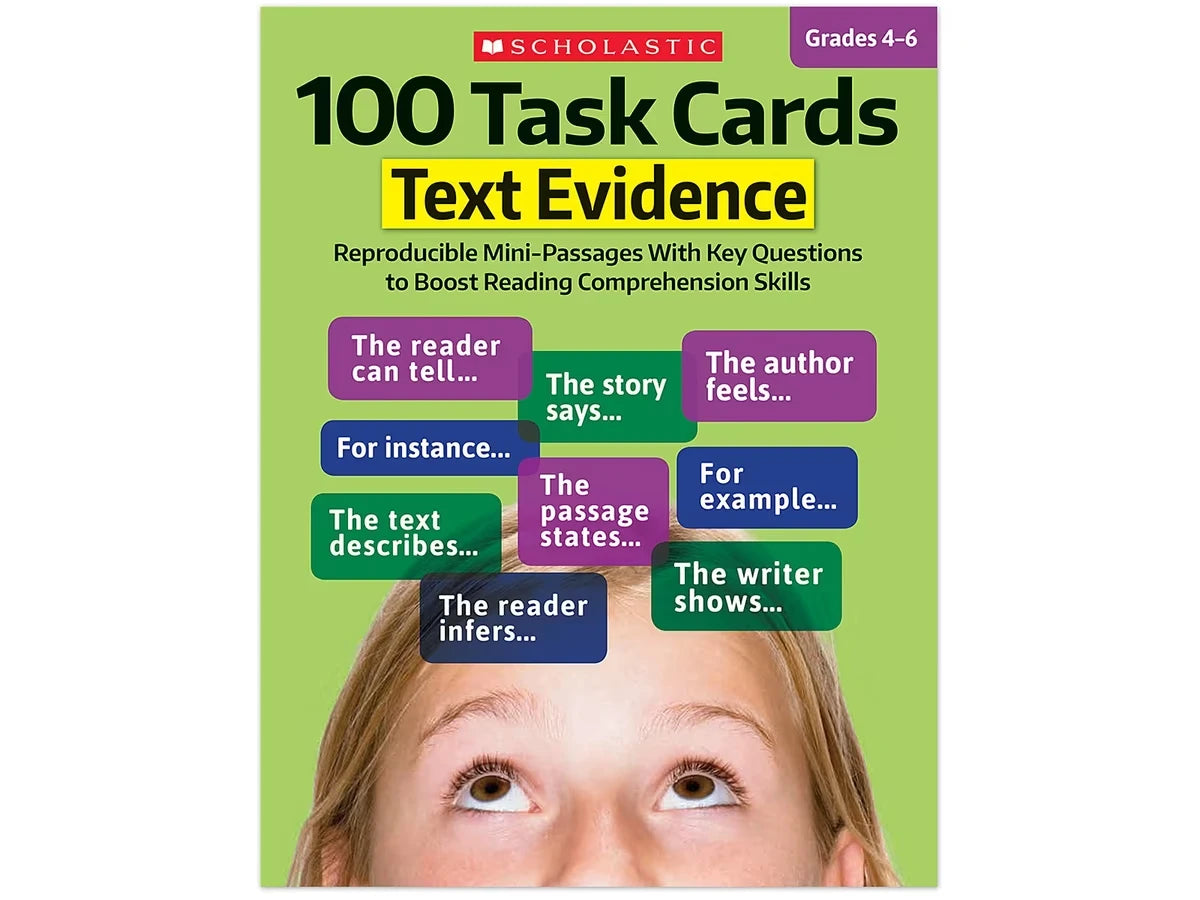 Text Evidence 100 Task Cards Workbook - US 2262