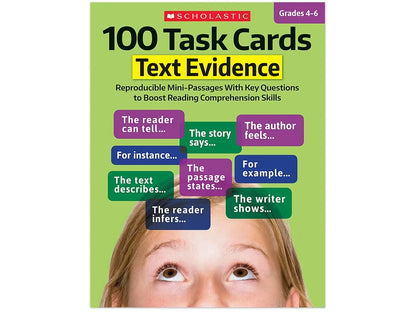 Text Evidence 100 Task Cards Workbook - US 2262