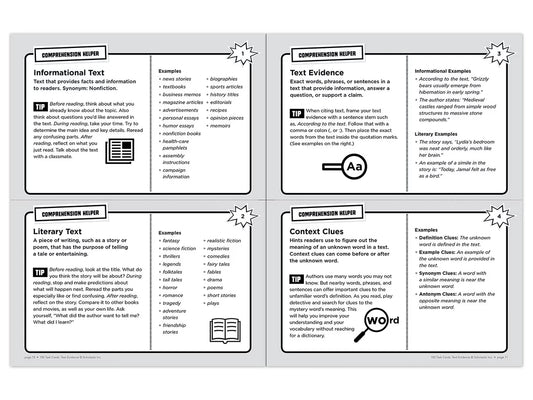 Text Evidence 100 Task Cards Workbook - US 2262