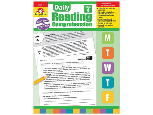 Daily Reading Comprehension Activities Workbook - Gr. 4 - US 4056