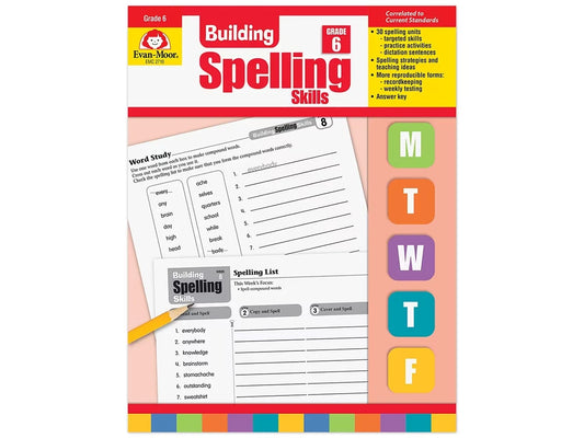 Building Spelling Skills Workbook - Gr. 6 - US 9704