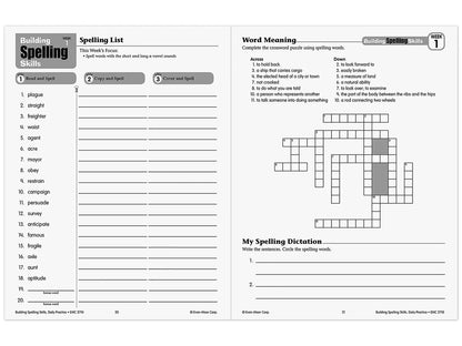 Building Spelling Skills Workbook - Gr. 6 - US 9704