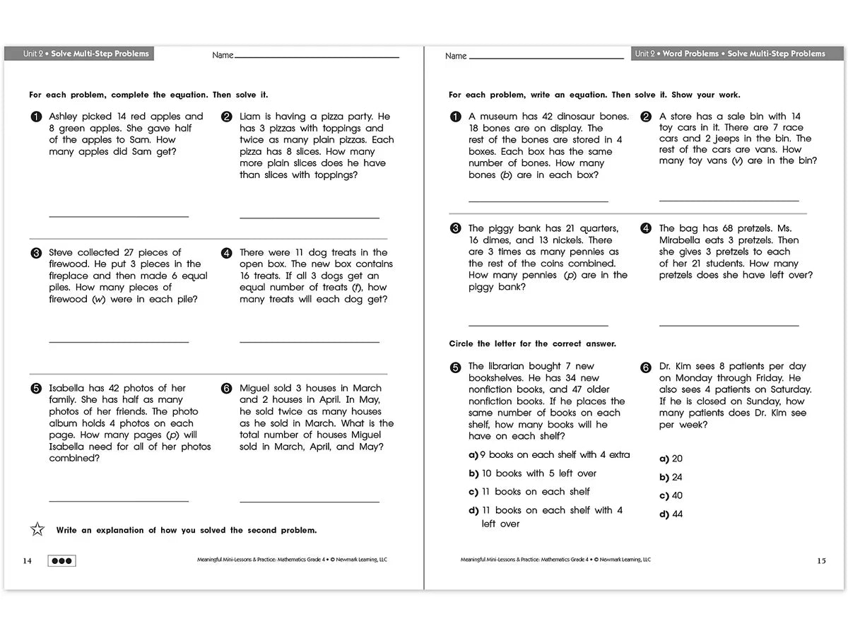 Mathematics Workbook - Gr. 4 - US 2691