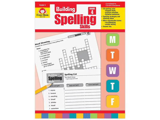 Building Spelling Skills Workbook - Gr. 4 - US 8278