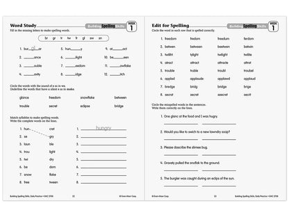 Building Spelling Skills Workbook - Gr. 4 - US 8278