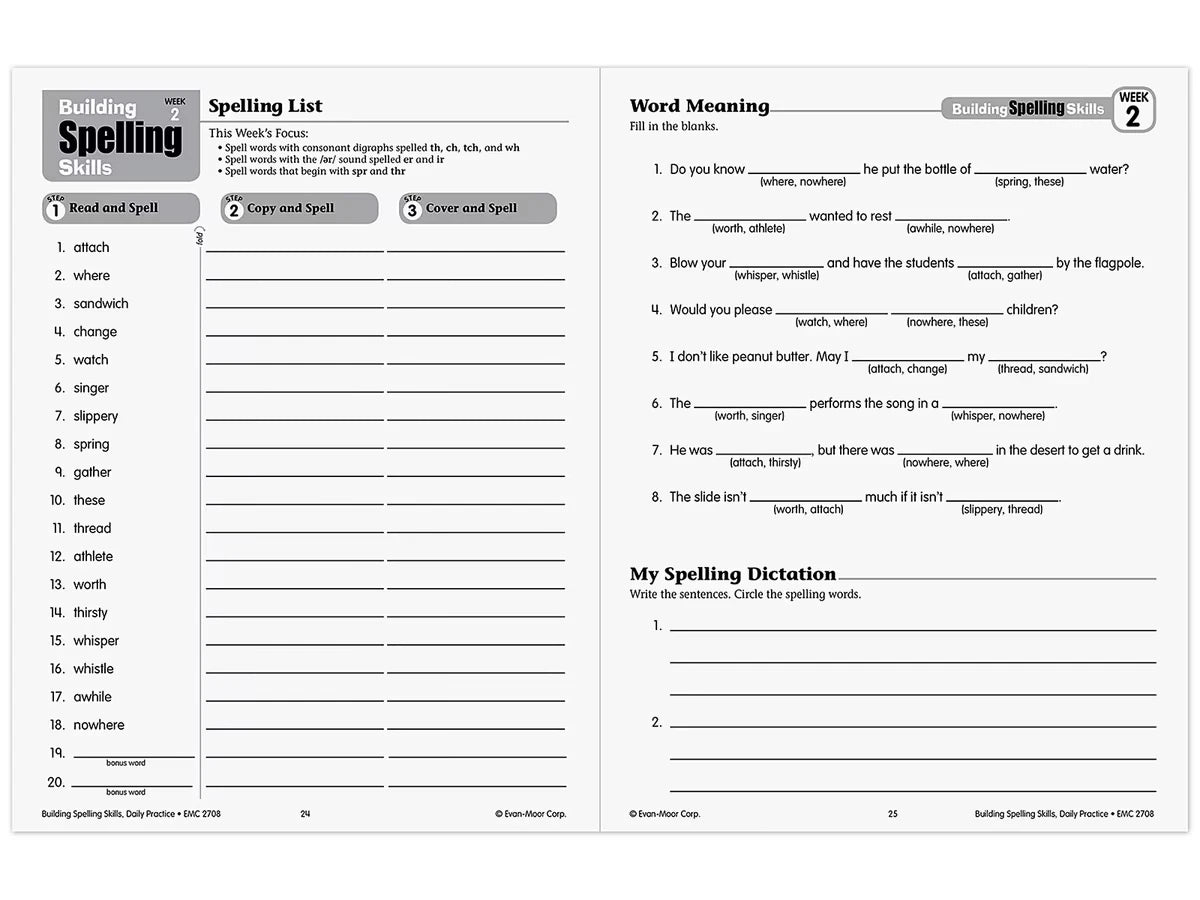 Building Spelling Skills Workbook - Gr. 4 - US 8278