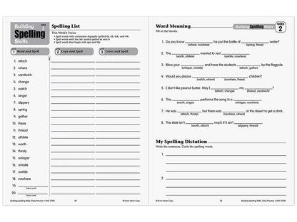 Building Spelling Skills Workbook - Gr. 4 - US 8278