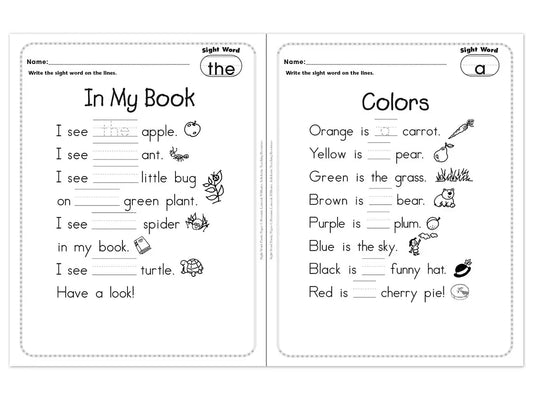 Sight-Word Poetry Workbook - US 3802