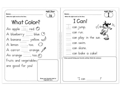 Sight-Word Poetry Workbook - US 3802