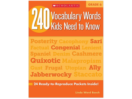 240 Words Kids Need to Know Workbook - Gr. 6 - US 4716