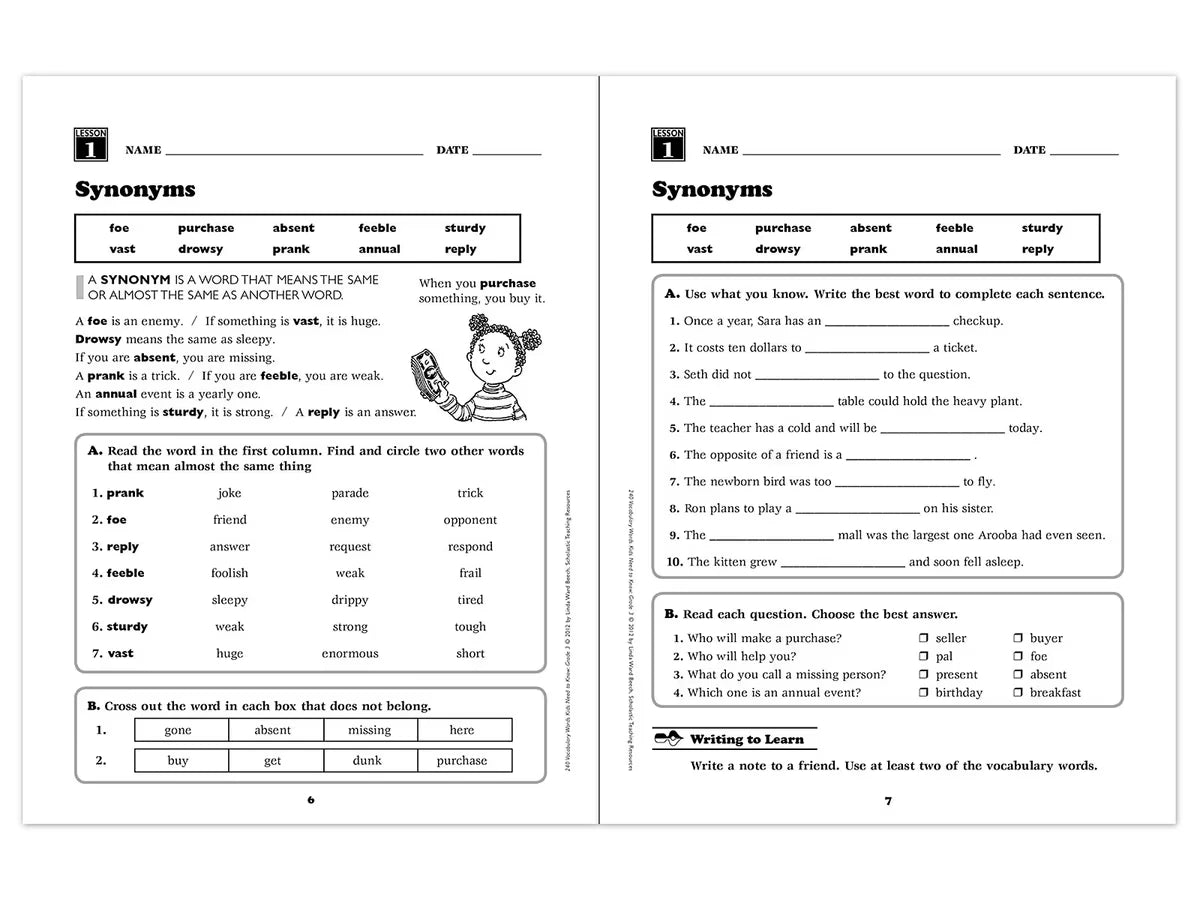240 Words Kids Need to Know Workbook - Gr. 3 - US 2018
