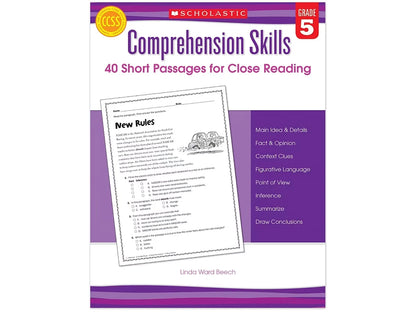 Comprehension Skills Workbook - Gr. 5 - US 8780