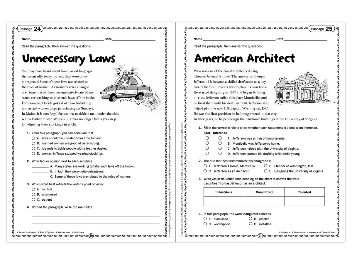 Comprehension Skills Workbook - Gr. 5 - US 8780