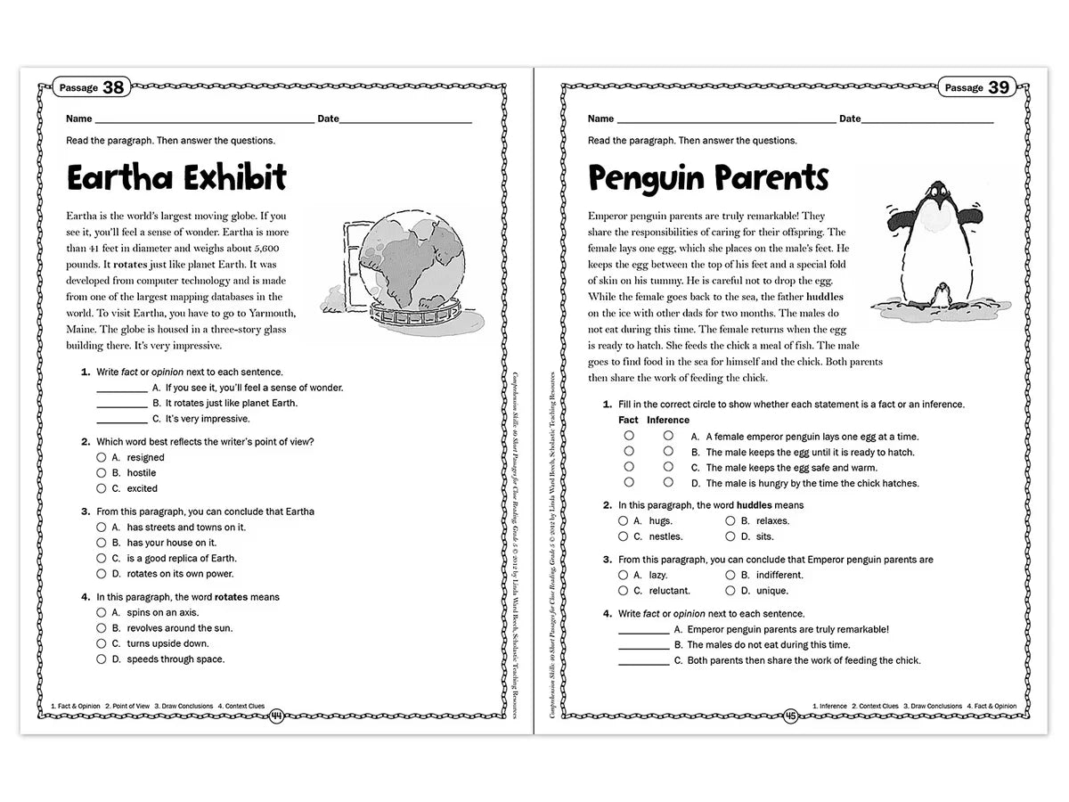 Comprehension Skills Workbook - Gr. 5 - US 8780