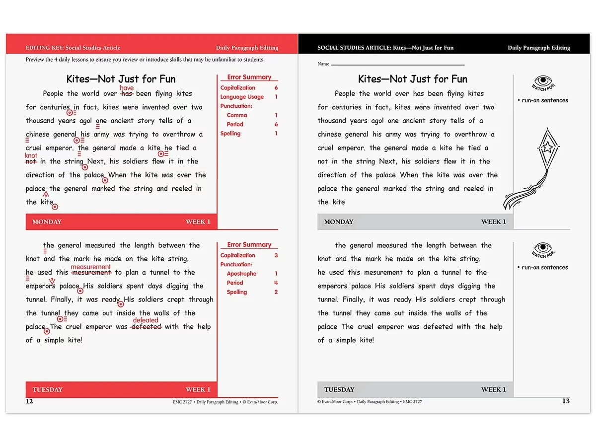 Daily Paragraph Editing Workbook - Gr. 4 - US 7757