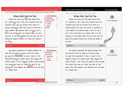 Daily Paragraph Editing Workbook - Gr. 4 - US 7757