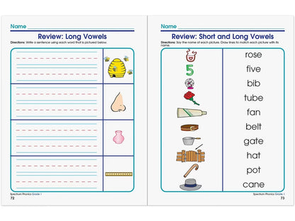 Spectrum® Phonics Workbook - Gr. 1 - US 9351