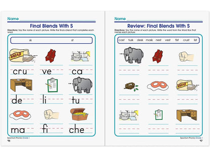 Spectrum® Phonics Workbook - Gr. 1 - US 9351