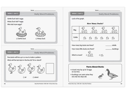 Daily Word Problems Workbook - Gr. 1 - US 8635