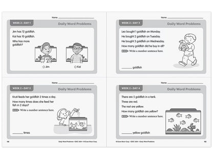 Daily Word Problems Workbook - Gr. 1 - US 8635