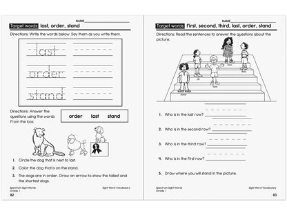 Spectrum® Sight-Words Workbook - Gr. 1 - US 5440