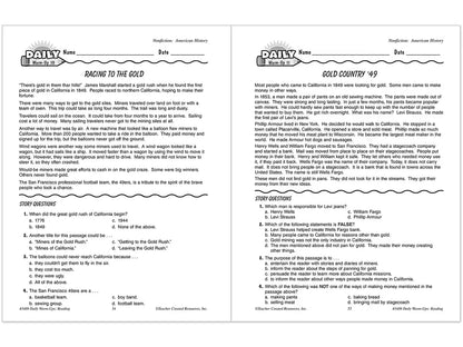 Reading Daily Warm-Ups Workbook - Gr. 3 - US 3064