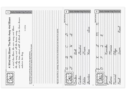 Contemporary Cursive Daily Handwriting Practice Workbook - US 7773