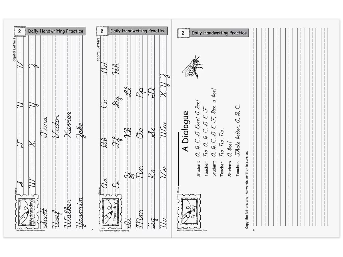 Contemporary Cursive Daily Handwriting Practice Workbook - US 7773