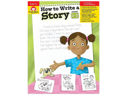 How to Write a Story Workbook - Gr. 1-3 - US 9807