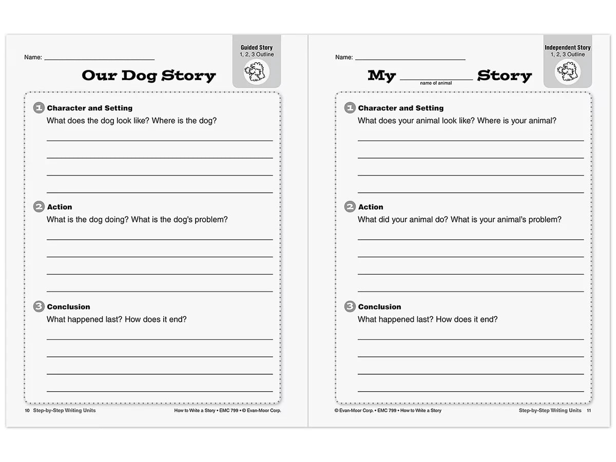 How to Write a Story Workbook - Gr. 1-3 - US 9807