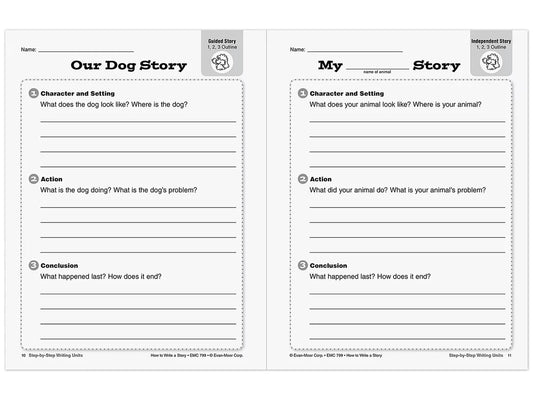 How to Write a Story Workbook - Gr. 1-3 - US 9807