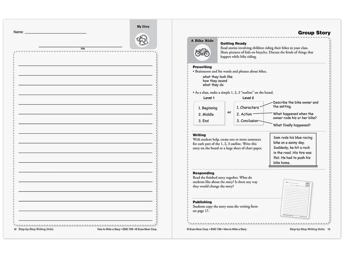 How to Write a Story Workbook - Gr. 1-3 - US 9807